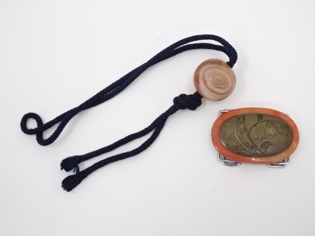 時代物　金工 彫金　 龍の帯留め　アンティーク　着物　紐付き　工芸 時代物 金工 彫金 龍の帯留め アンティーク 着物 紐付き 工芸
